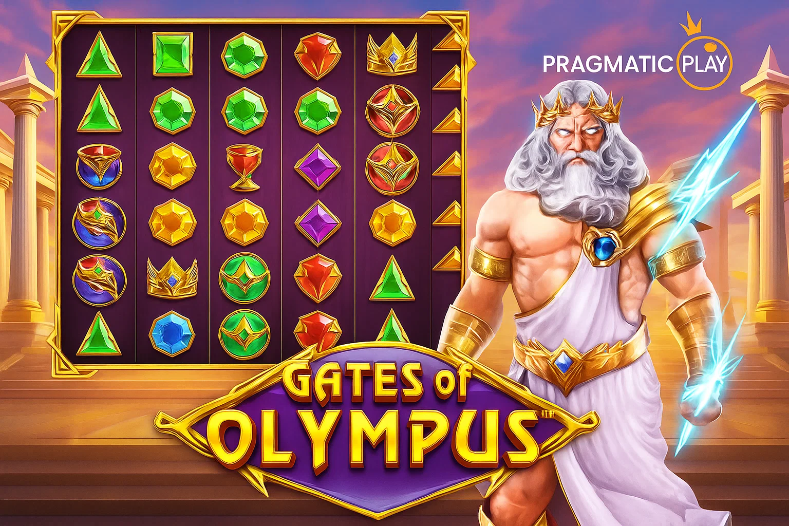 contoh tampilan permainan di pragmatic play yaitu gates of oylmpus